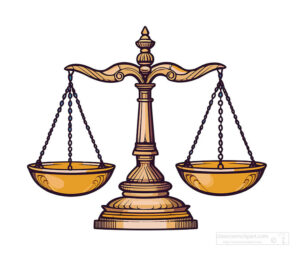 balance of the scales of justice clip art